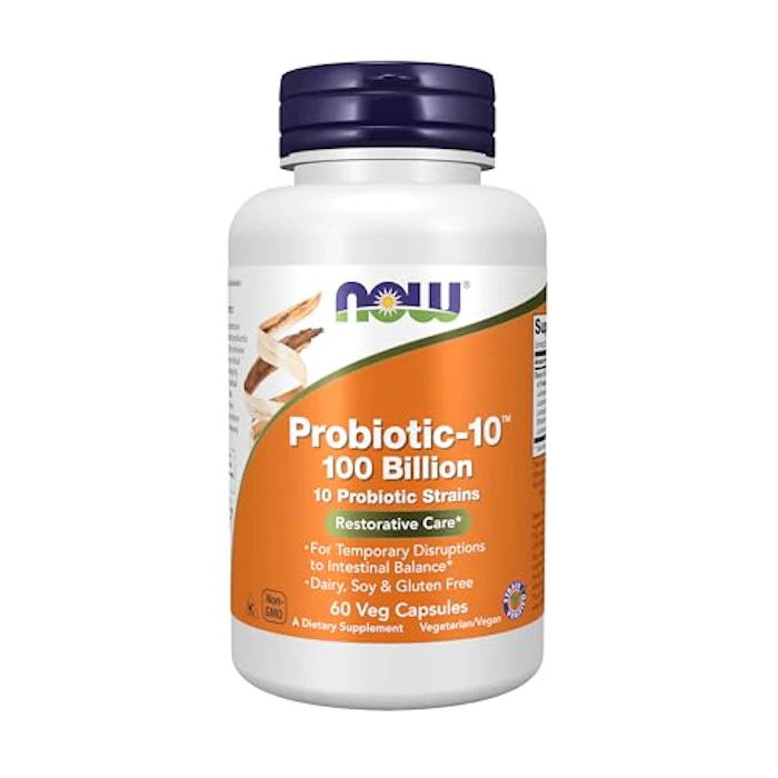 NOW Foods Now Foods Probiotic-10 プロバイオティック-10 100億 ベジカプセル60粒 1枚目