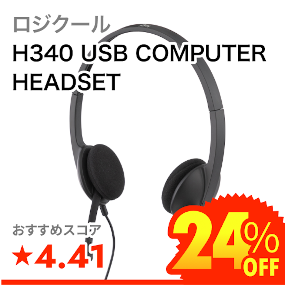 ロジクール H340 USB COMPUTER HEADSET 1枚目