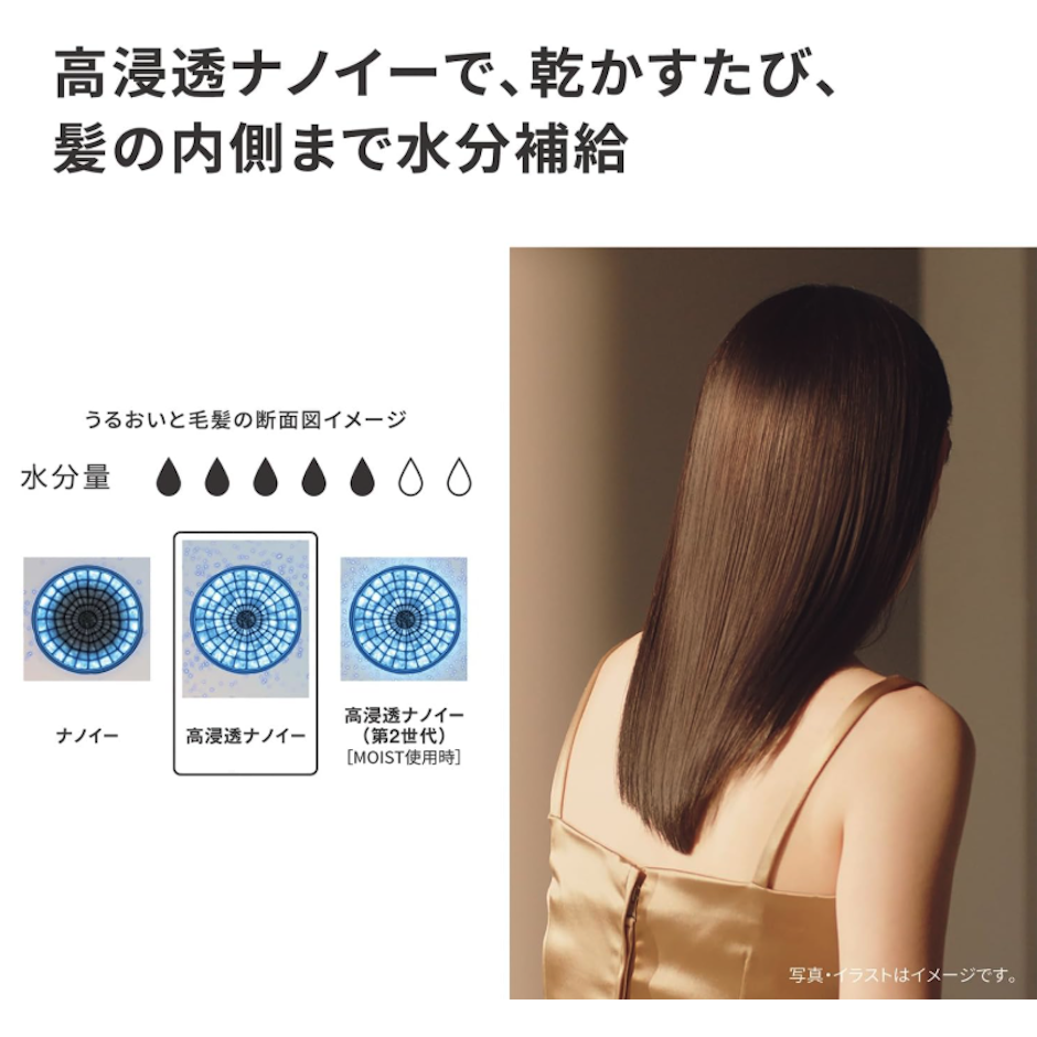 パナソニック ヘアードライヤー ナノケア EH-NA0K 4枚目