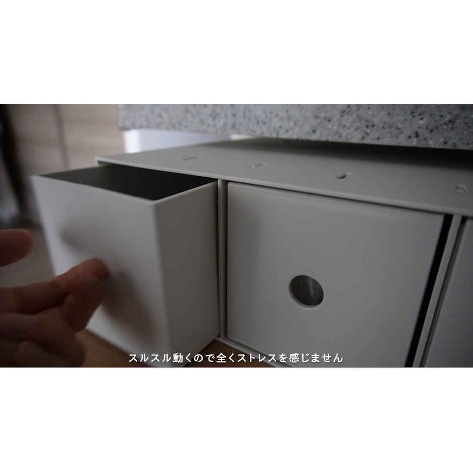 無印良品 無印良品 ポリプロピレン小物収納ボックス3段 A4タテ ホワイトグレー 約幅11×奥行24.5×高さ32cm 良品計画 5枚目