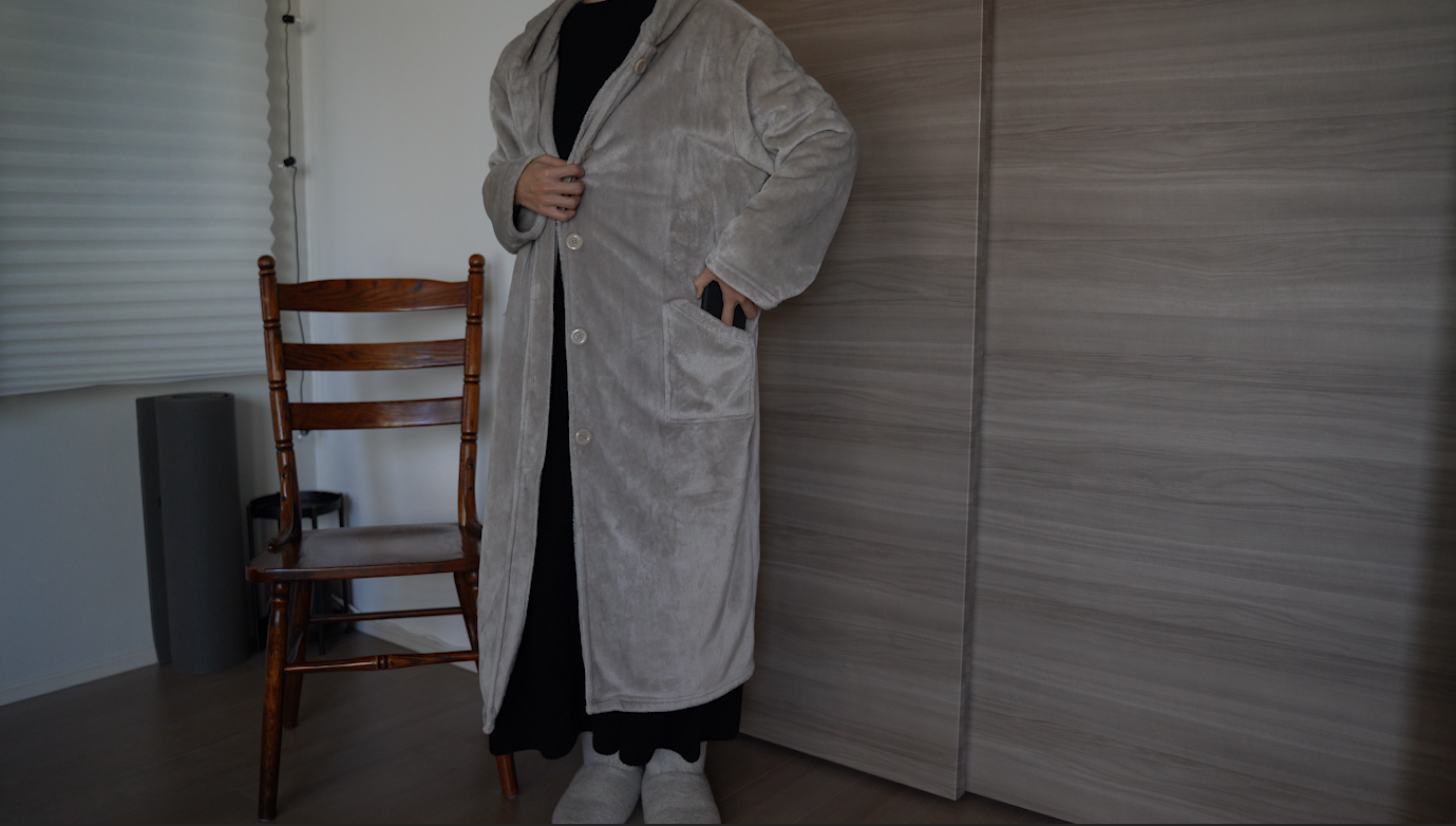 mofua mofua(モフア)ルームウェア プレミアムマイクロファイバー Heatwarm発熱 +2[度] タイプ Mサイズ ブラウン 60156606 4枚目