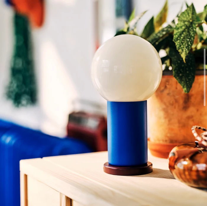IKEA PS 2026 LEDポータブルランプ, 電池式 調光可能/グリーン ライトピンク, 22 cm 3枚目