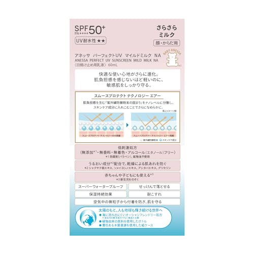 資生堂 アネッサ パーフェクトUVマイルドミルク NA 60ml 4枚目