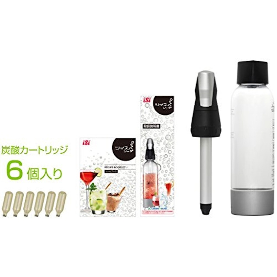 グリーンハウス ソーダメーカー ツイスパソーダ スターターキット SODAAK 2枚目