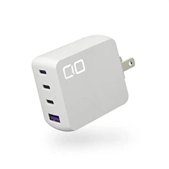 CIO NovaPort QUAD 65W GaN充電器 NovaIntelligence搭載 世界最小級 4ポート USB-C×3 + USB-A USB ACアダプター コンセント 急速充電器 軽量 タイプC iPhone Android Macbook Pro iPad Pro ウォールチャージャー ホワイト 1枚目