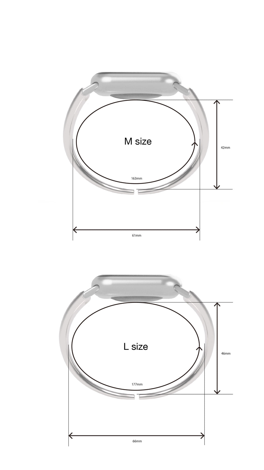 h'eres Apple Watch vintage - like silver band 12枚目