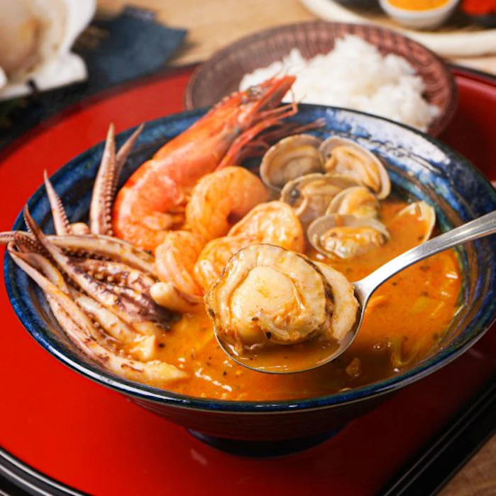 スープカリー 奥芝商店 北海道の恵み!竜宮の賄い海鮮スープカレー北海道の恵み!竜宮の賄い海鮮スープカレー 3枚目