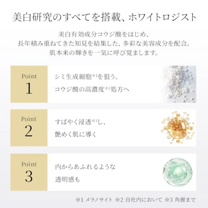 DECORTÉ ホワイトロジスト クロノジェネシス ブライトニング コンセントレイト 1.8X 30mL 3枚目