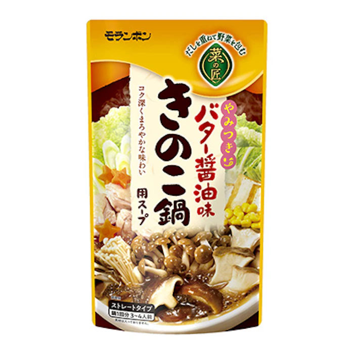 モランボン 菜の匠 きのこ鍋用スープ バター醤油味 1枚目