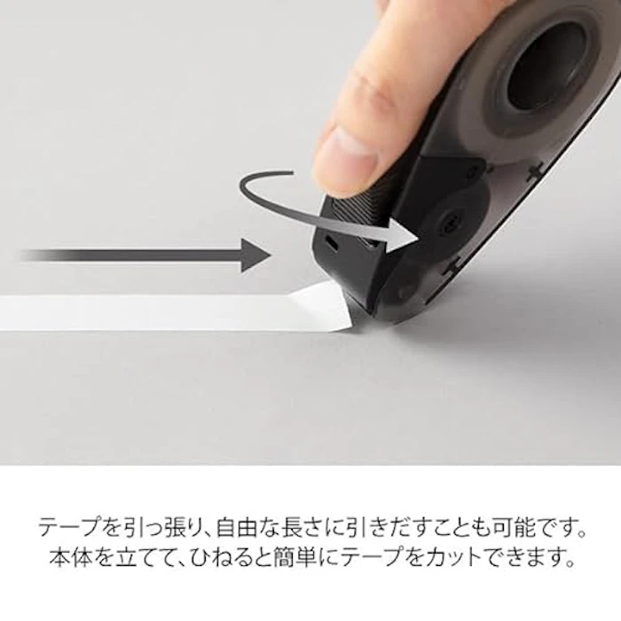 ミドリ ミドリ テープカッター mtマスキングテープ マットホワイト 1個 セット クイックテープカッター マスキングテープ専用 黒A 49097006 6枚目
