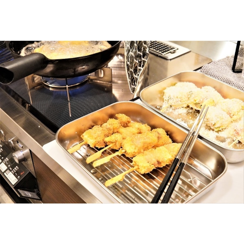 【500円OFFクーポン対象】ステンレスバット5枚組 アミ付き TA12 AUX 【ポイント10倍/送料無料】【p0522】【ASU】 4枚目
