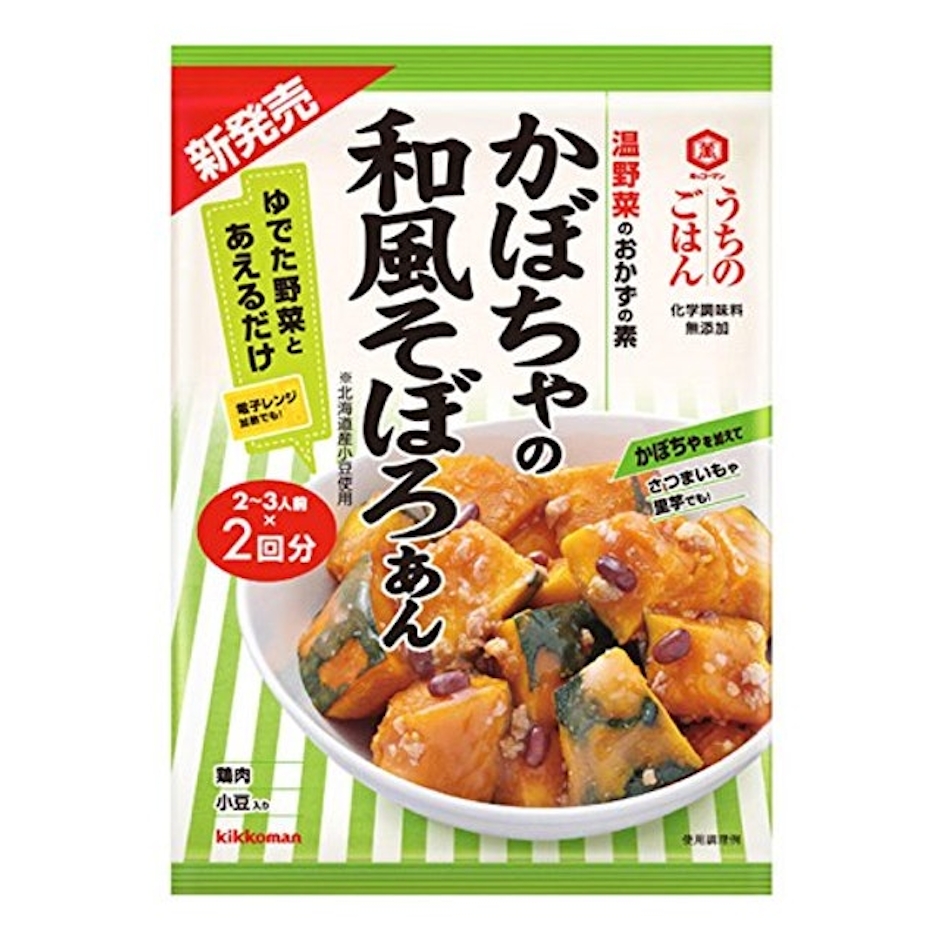 キッコーマン食品 うちのごはん 温野菜のおかずの素 かぼちゃの和風そぼろあん 1枚目