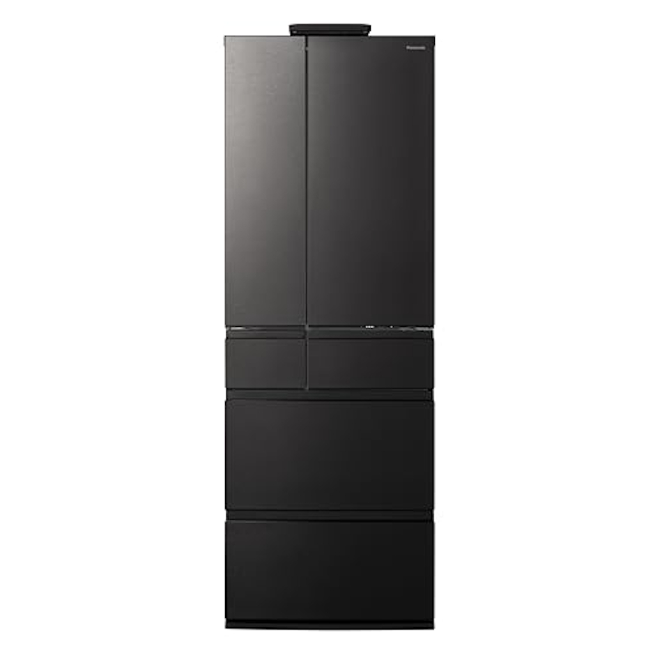 パナソニック パナソニック 冷蔵庫 幅65cm 525L NR-F53CV1-K ヘアラインディープブラック 野菜室が真ん中 AIカメラ付き ナノイーX AIエコナビ 1枚目