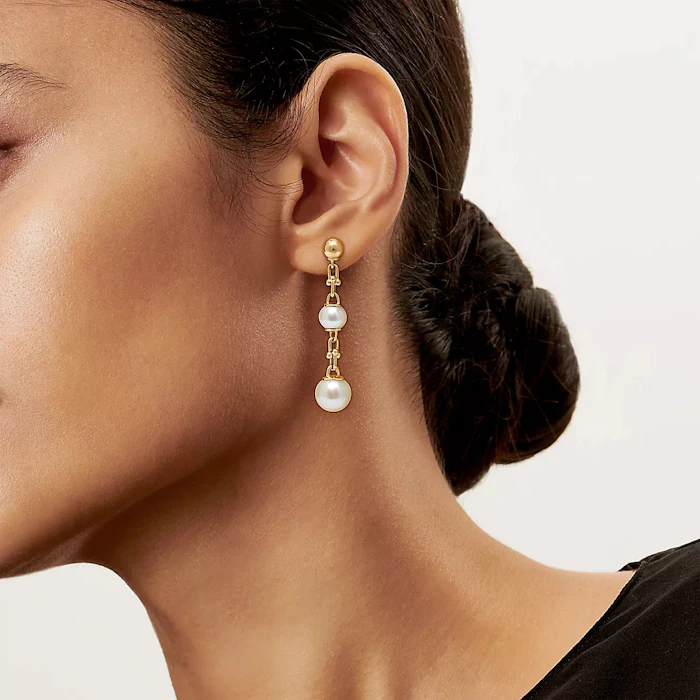 Tiffany & Co. ハードウェア(トリプルドロップピアス、18Kゴールド) 4枚目