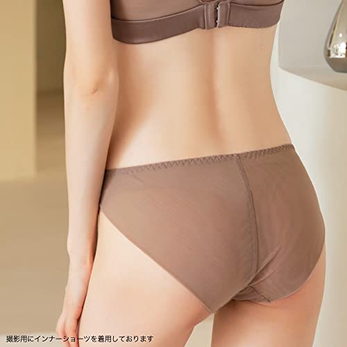 [SIL-VENDER] シルク ショーツ 絹 ローライズ 別売 セット ブラジャー あり透け感 レース メッシュ 美尻 silk 100% セクシー 可愛い パンツ 肌に優しい 肌荒れ お尻 ニキビ 低刺激 快適 保湿 通気性 (M, ブラック) 3枚目