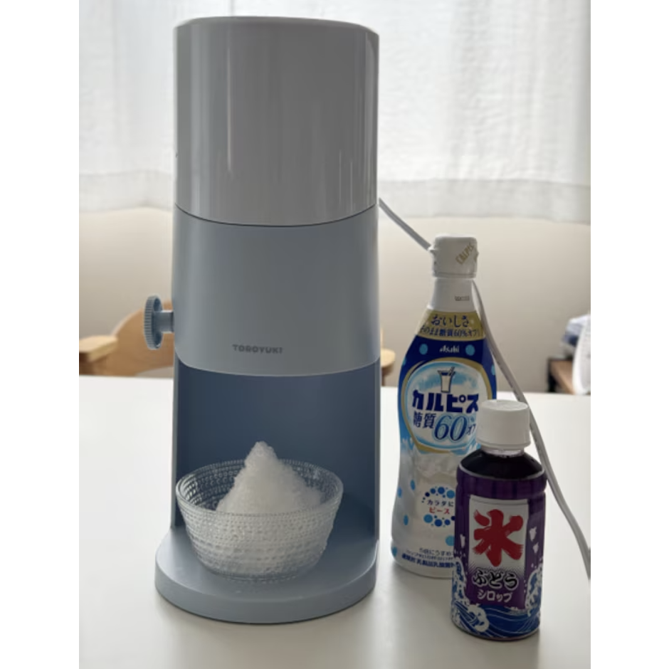 ドウシシャ 電動ふわふわとろ雪かき氷器 1枚目