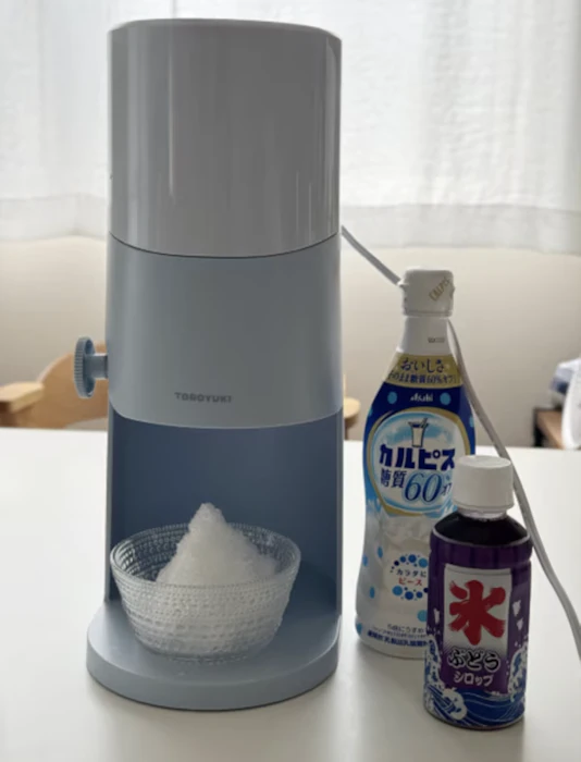 ドウシシャ 電動ふわふわとろ雪かき氷器 1枚目