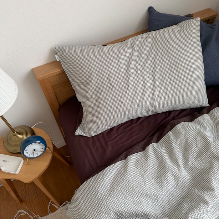 ジャーナルスタンダードファニチャー SUCKER CHECK DUVET COVER S 掛け布団カバー シングル 3枚目