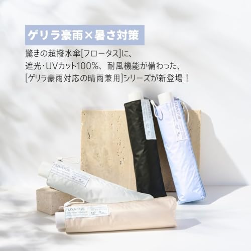エスタ フロータス超撥水晴雨兼用折りたたみ傘60cm 3枚目
