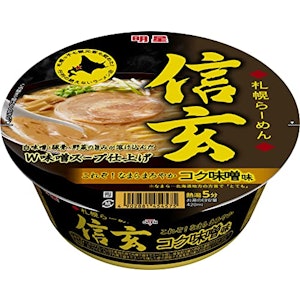 明星食品 札幌らーめん信玄 コク味噌味 1枚目