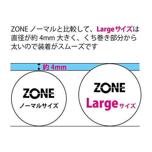 ジェクス ジェクス まるで生感覚【ZONE (ゾーン)】コンドーム Lサイズ 6個入【ステルスゼリーによる、うすさを超える気持ちよさ】 3枚目