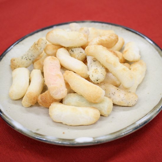 野田米菓 田舎あられしお味（大袋） 1枚目