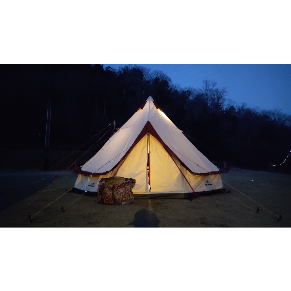 Hillstone Hillstone コットンワンポールテント 400cm 6人用(ベルテント) F-od283 1枚目