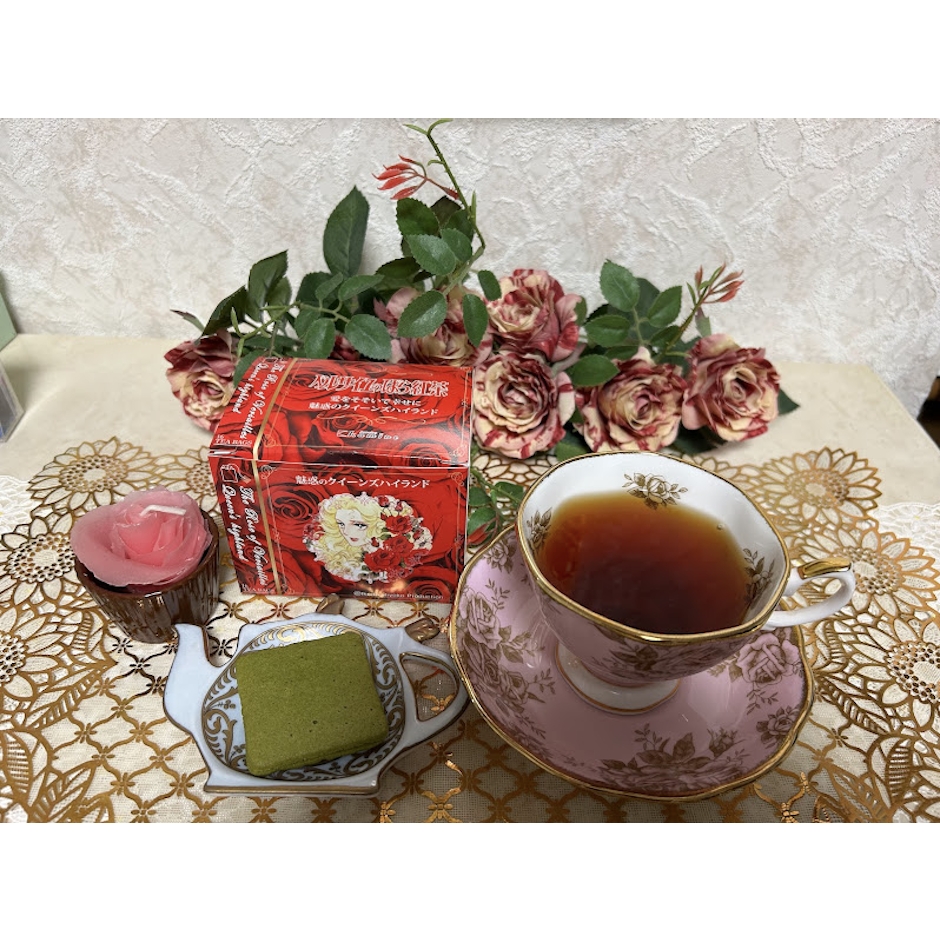 カミネ×神戸紅茶 【ベルサイユのばら紅茶】 魅惑のクイーンズハイランド ティーバッグ16P 1枚目