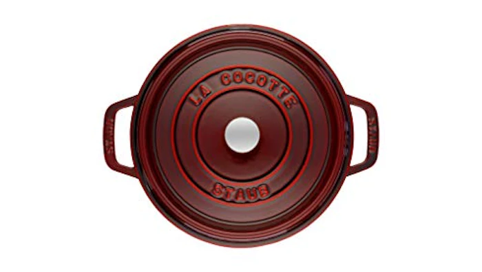 staub ストウブ 「 ピコ ココット ラウンド グレナディンレッド 24cm 」 大きい 両手 鋳物 ホーロー 鍋 IH対応 【日本正規販売品】 La Cocotte Round 40509-357 6枚目