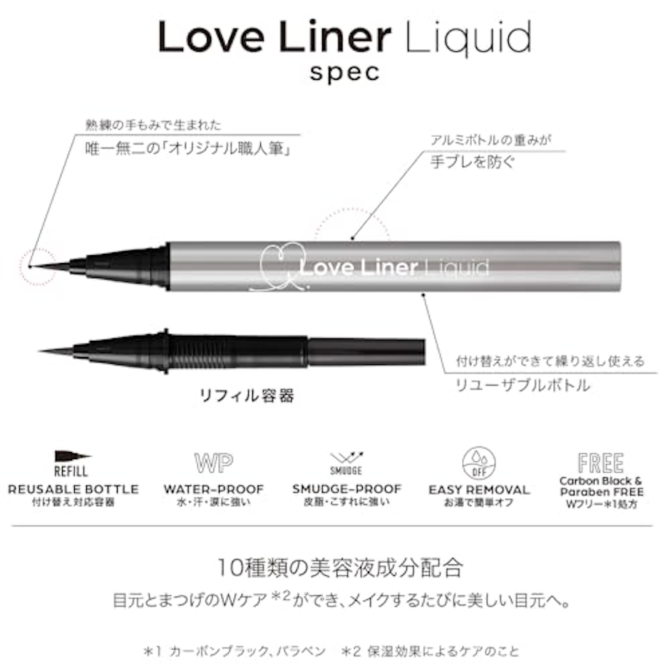 Love Liner ラブ・ライナー リキッドアイライナーR5 ブラック 3枚目