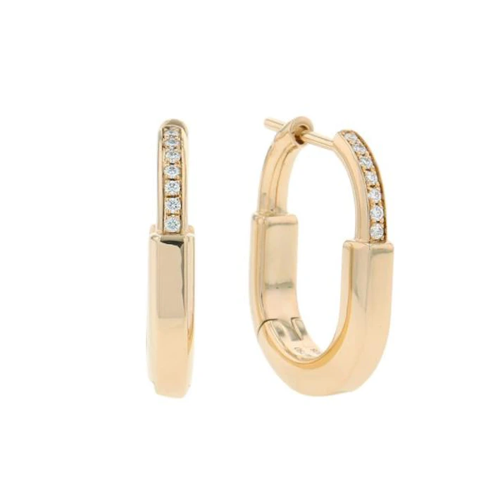 Tiffany & Co. スモール ロック ピアス イエローゴールド 1枚目