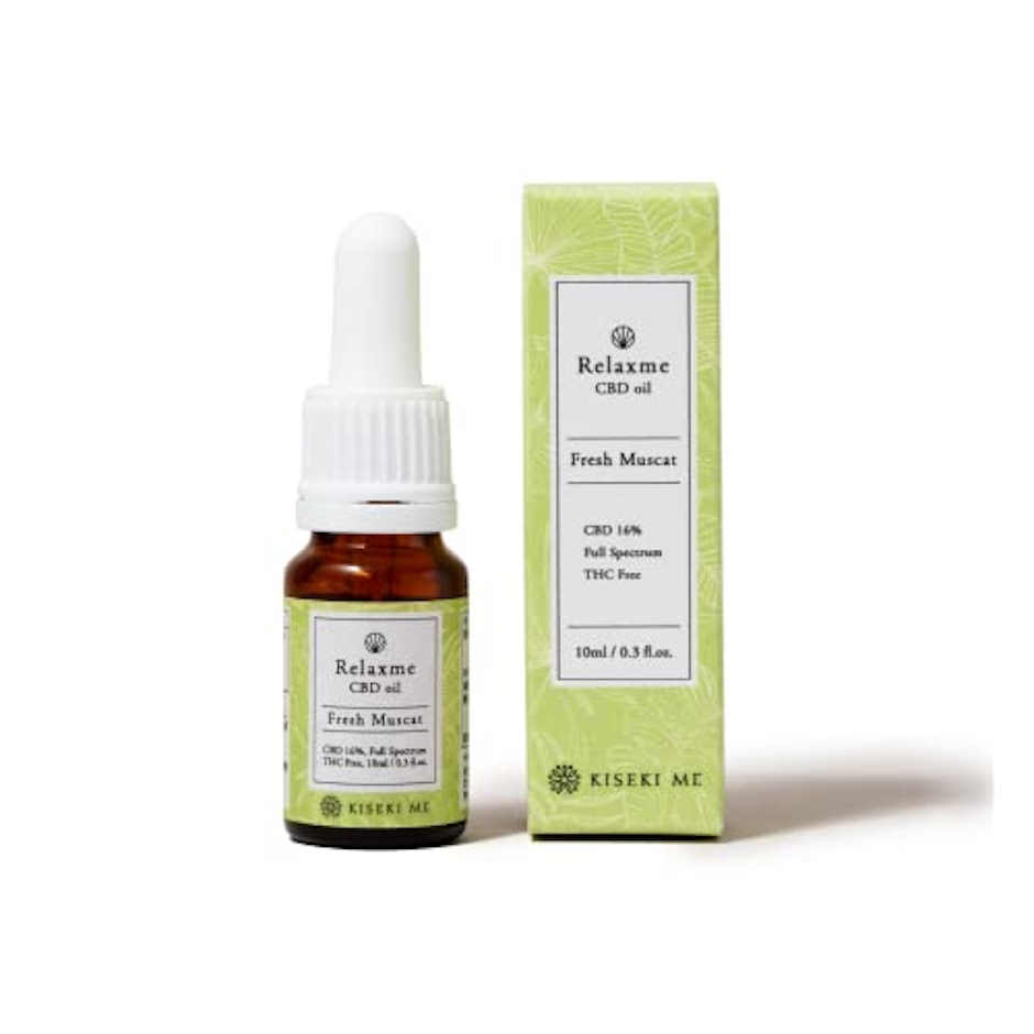 Relax me Relax me(リラックスミー) THCフリー・フルスペクトラムCBDオイル 内容量10ml cbdoil 飲用オイル オーガニックヘンプ 初心者向け フレッシュマスカット 5% 1枚目
