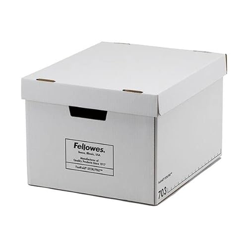 フェローズ バンカーズボックス 703sボックス A4 ふた付 ホワイト/ブラック 1005901 1パック(3個) 生活用品 インテリア 雑貨 文具 オフィス用品 その他の文具 オフィス用品 top1-ds-2439668-sd5-ah [独自簡易包装] 3枚目