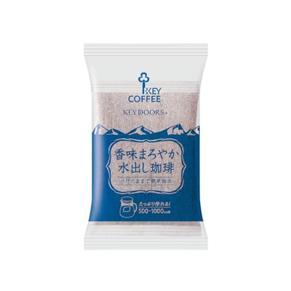 キーコーヒー KEY DOORS+ 香味まろやか水出し珈琲 4バッグ ×4個 レギュラー,アイスコーヒー 2枚目