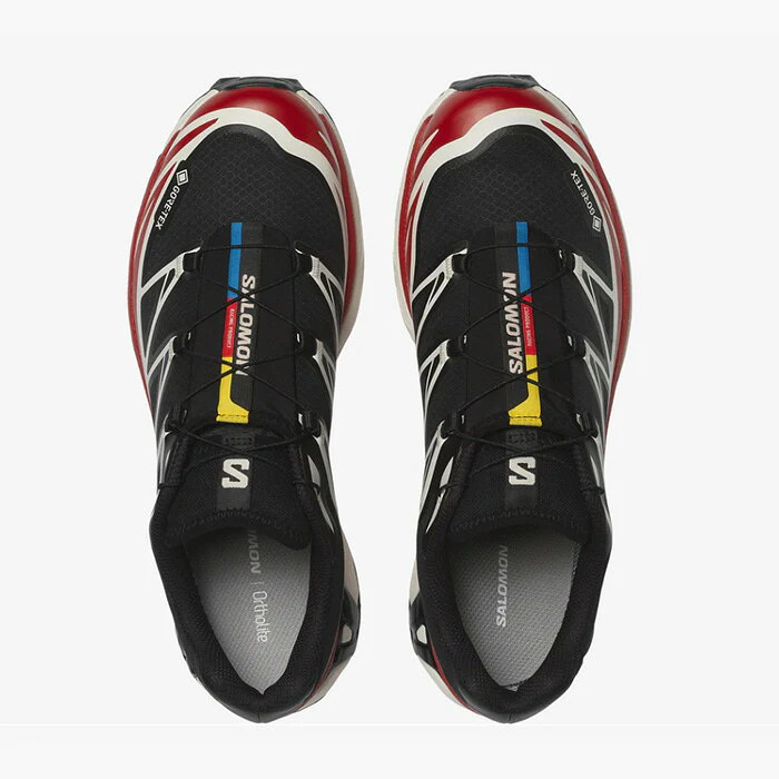SALOMON XT-6 GORE-TEX Black / Flame Scarlet / Vanilla Ice 3枚目