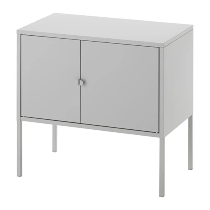 IKEA LIXHULT キャビネット メタル グレー d80328678 7枚目