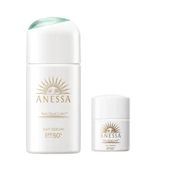 ANESSA アネッサ(ANESSA) デイセラムN 【医薬部外品】 +ミニサイズ付き(増量セット) UV トーンアップ ライトピンク 朝用 ・ 日中用 (美容液 ・ クリーム ・ 乳液) 30mL+12mL 【2025年モデル】 SPF50+PA++++ 顔用日焼け止め 化粧下地 ウォータープルーフ 【Amazon.co.jp限定】 1枚目