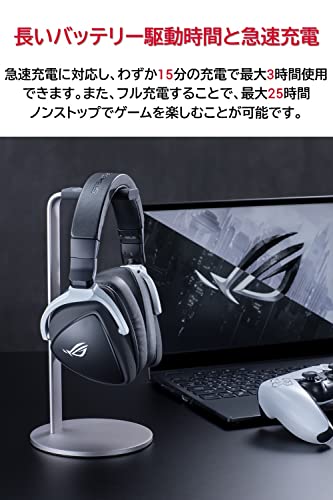 ASUS  ゲーミングヘッドセット ROG Delta S Wireless  5枚目