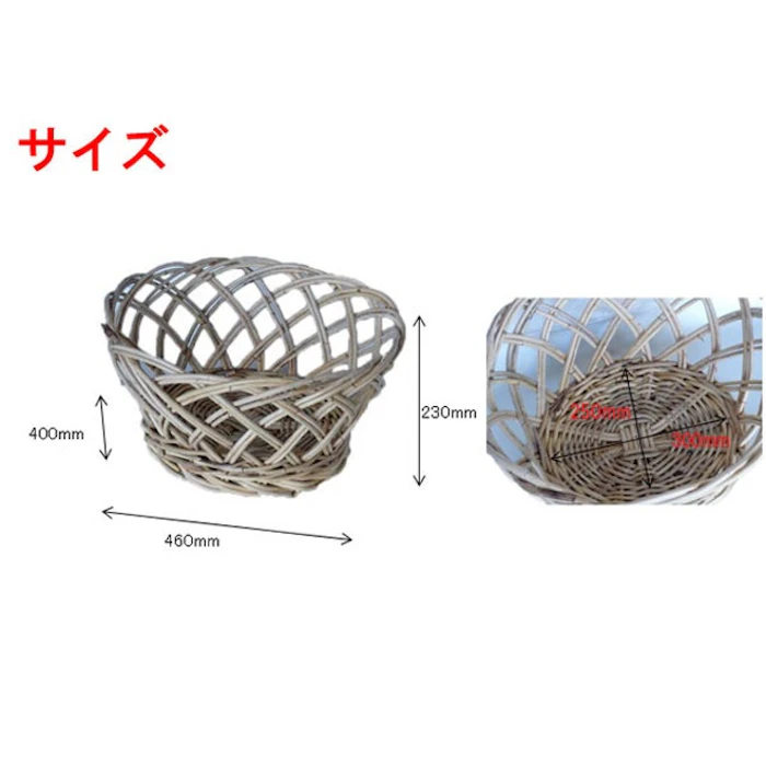 脱衣かご 籐 2枚目