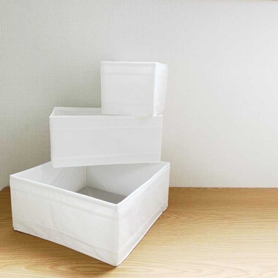 IKEA SKUBB ボックス6点セット ホワイト 80192632 1枚目