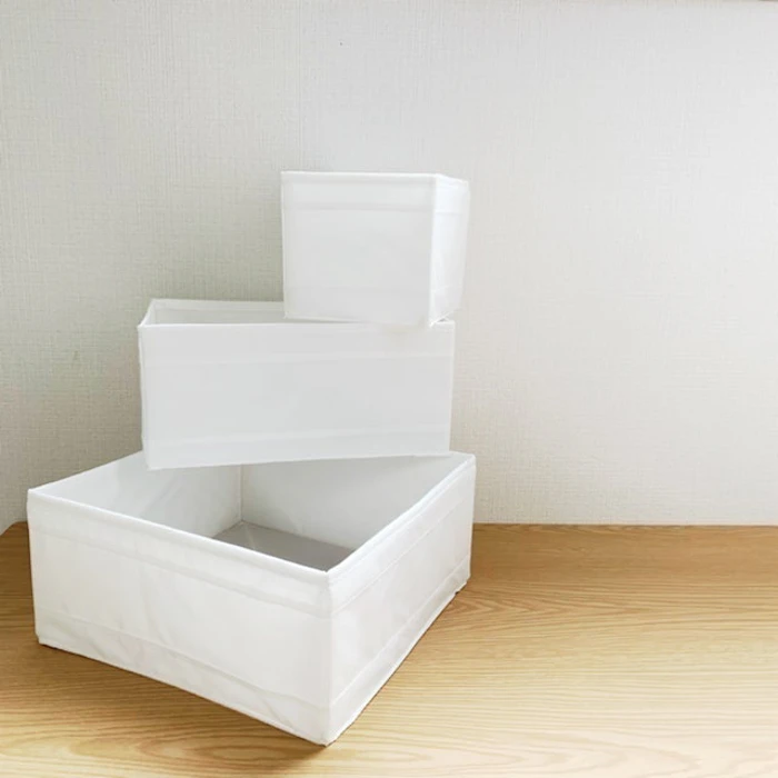 IKEA SKUBB ボックス6点セット ホワイト 80192632 1枚目