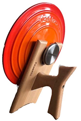 フタモッチ フタモッチ 301-M（対応鍋：ルクルーゼ ストウブ バーミキュラ ブルーノ）Futamotti 301-M リッドホルダー ミトン 鍋つかみ フタ立て 蓋置き 鍋フタスタンド Lid holder Lid stand （対応鍋：staub Vermicular LE CREUSET BRUNO）コンパクトホットプレート オーバルホットプレート 木製 1枚目