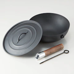 スケーター 取っ手が取れてフタ付き!進化した中華鍋 23cm 1枚目