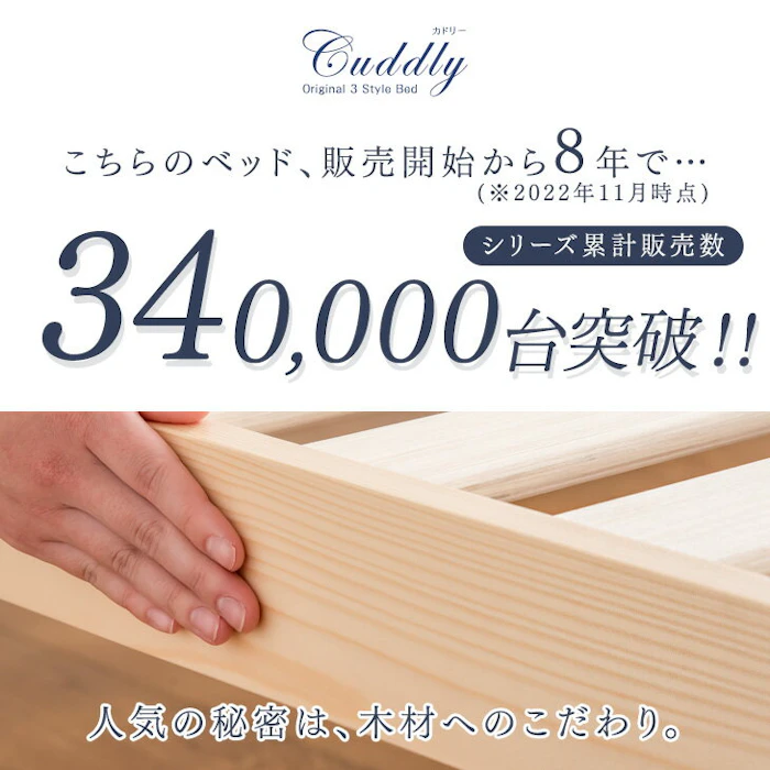 カドリー ベッドフレーム 4枚目