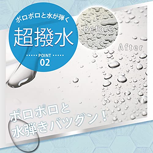 ㈱キュービックスクエア うろこが取れる150ml + プラルタ PLARTA 120mlセット ガラス 鏡 うろこ取り 車 撥水 コーティング剤 シンク 浴槽 ステンレス UPSET 4枚目