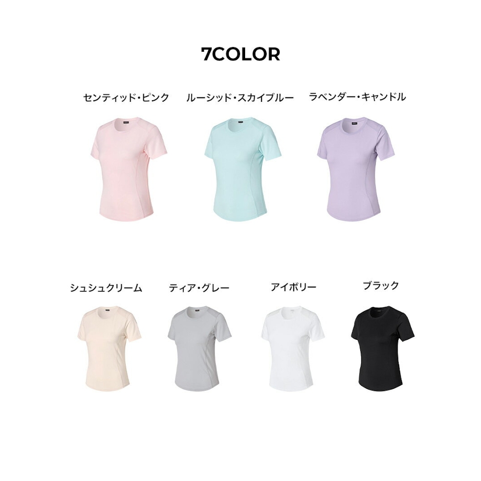 XEXYMIX ゼクシィミックス xexymix 半袖 ラウンドネック ベーシック 吸汗速乾 スタイルアップ Tシャツ ヨガウェア トップス ピラティスウェア スポーツウェア レディース トレーニングウェア ランニングウェア ジムウェア ゼクシーミックス xfl2ts1005 5枚目