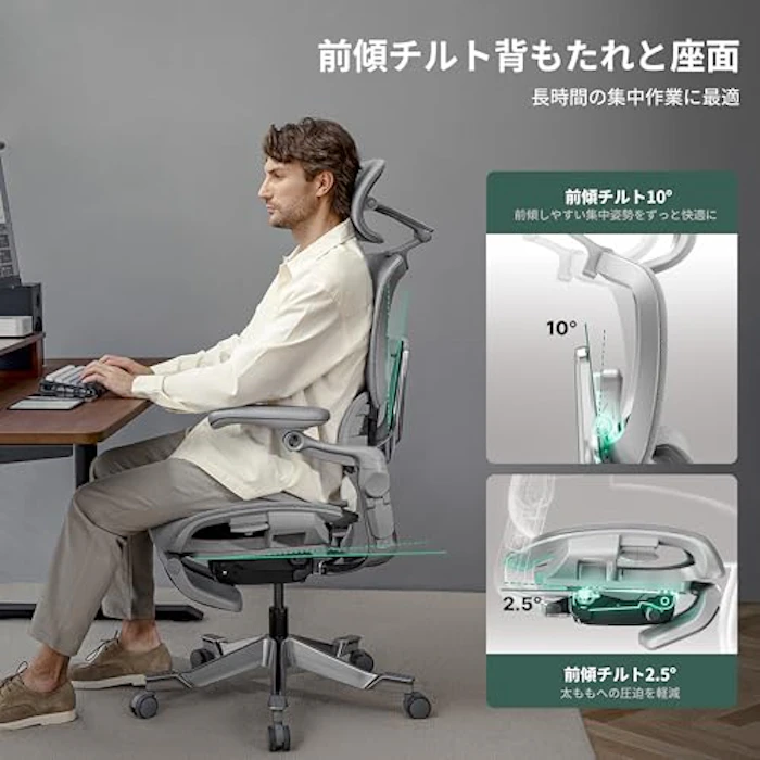 Hinomi オフィスチェア 7枚目