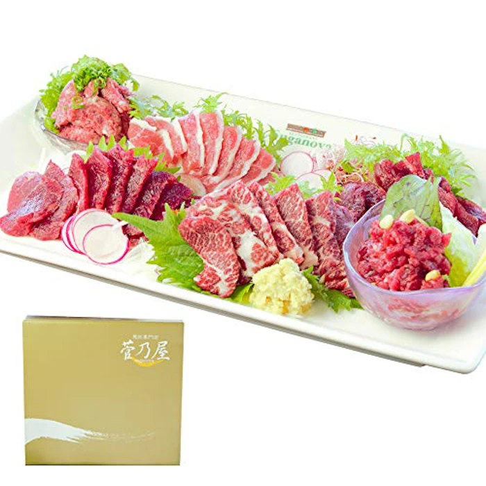 菅乃屋 馬刺し バラエティセット 270g 1枚目