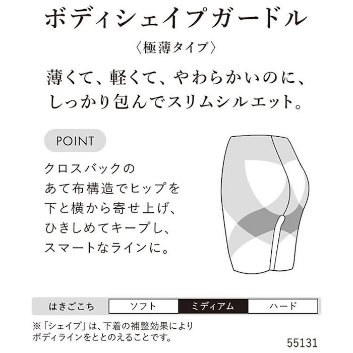 ワコール 着やせグラマラス スキニーベール フルロングガードル GFA152 3枚目