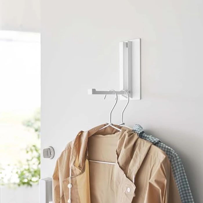 インテリア雑貨 日用品 生活雑貨 便利グッズ tower/タワー マグネット折り畳みハンガー WC1357(サイズはありません イ:ブラック) 2枚目